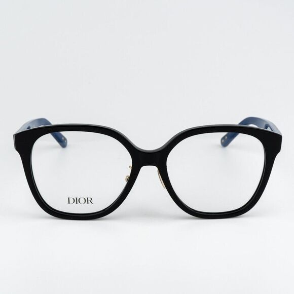 NEW Dior LAPARISIENNEDIORO S3F 1000 Shiny Black Blue Women Eyeglasses - Picture 3 of 10